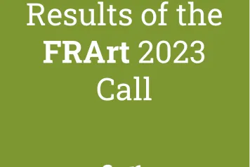 FRArt : Results of the calls for proposals
