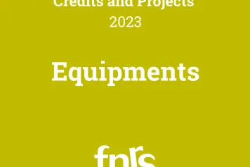 Results of the call Credits and Projects : Equipments 
