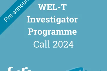 Pré-annnoucement : WEL-T Investigator Programme Call 2024